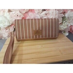 Lee Trifold Womens Wallets RFID Blocking Long Wallet Card Holder Clutch Wristlet